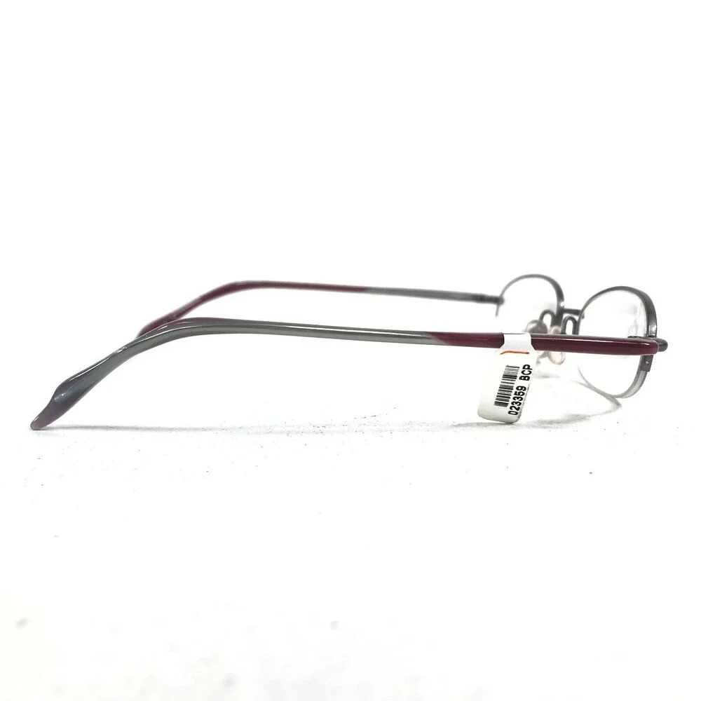BCPC BP-179 COL.19 Eyeglasses Frames Gray Purple Round Oval Half Rim 48-18-132